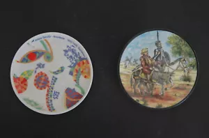 ESPAÑA 2 Placas de pared de porcelana: Gaudí/Barcelona + Don Quijote & S. Panza - Imagen 1 de 6