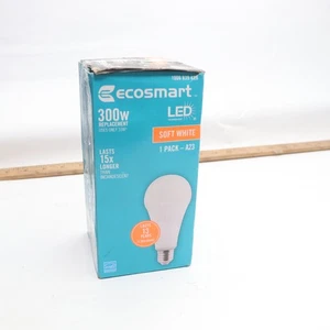 EcoSmart A23 Energy Star Dimmable LED Light Bulb Soft White 300-Watt Equivalent - Picture 1 of 4
