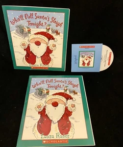 Who'll Pull Santa's Sleigh Tonight 2 Books + Audio CD - Scholastic - Laura Rader - Picture 1 of 1