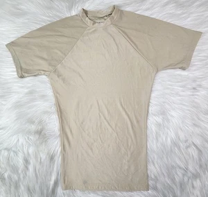 Dri Duke T-Shirt Men’s (S) Moisture Control Military Tan Athletic Compression - Picture 1 of 6