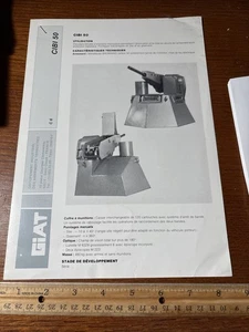 Vintage 1984 GIAT CIBI 50 French Military Brochure: Armored Infantry Cupula - Bild 1 von 4