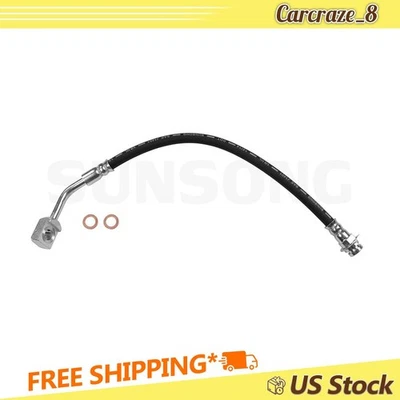 Mangueira hidráulica de freio dianteiro esquerdo compatível com Chevrolet Uplander 3.9L 2006 2007 2008 2009 - Imagem 1 de 4