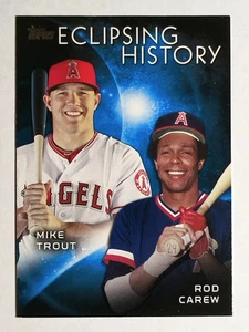 2015 Topps Eclipsing History #EH7 Rod Carew/Mike Trout - Bild 1 von 2