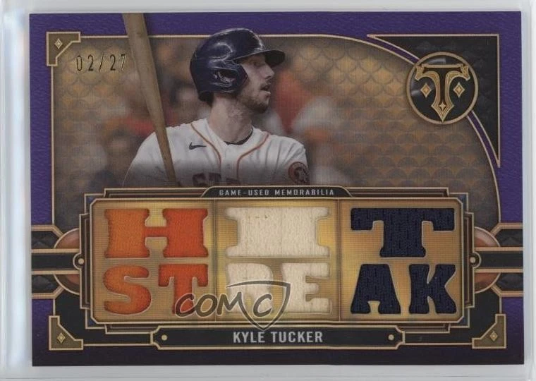 2022 Topps Triple Threads Relics Amethyst /27 Kyle Tucker #TTR-KT3 - Image 1 of 2