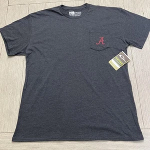 Alabama Crimson Tide Shirt Mens XL Gray NCAA Football Traditions Run Deep Tee - Picture 1 of 6
