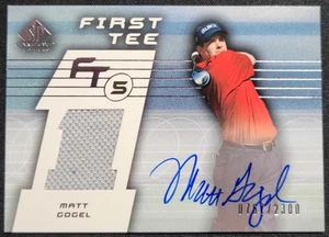 MATT GOGEL 2003 SP AUTÉNTICA PRIMERA CAMISETA DE GOLF RELIQUIA AUTÓGRAFO AUTOMÁTICO/2300 - Imagen 1 de 2
