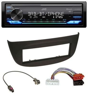 JVC Bluetooth DAB USB MP3 Autoradio für Renault Twingo ab 2015 schwarz - Bild 1 von 4