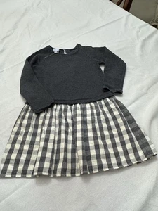 NWT Bella Bliss Sweater Dress Size 5 Dark Gray Long Sleeve girls - Picture 1 of 3