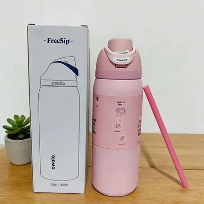 Owala FreeSip 32oz Stainless Steel Water Bottle Rose Quartz Practical Xmas Gift - image 1 of 4