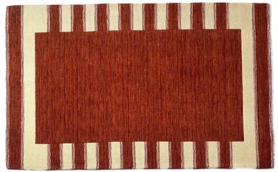 Terrakotta Teppich 100% Wolle Orange 160X230 cm Handarbeit Handgetuftet T928 - Bild 1 von 4