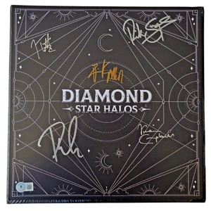 Def Leppard Signed Diamond Star Halos Record Album Flat Beckett COA Autograph - Picture 1 of 12
