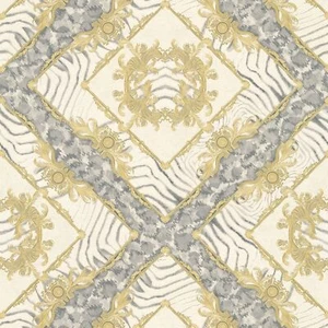 Profhome 349042-GU Exklusive Tapete Ornament schimmernd grau gold creme 7,035 m2 - Picture 1 of 5