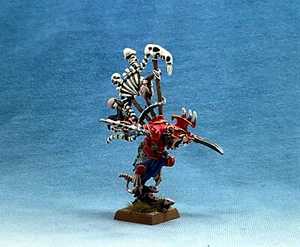 25 mm Warhammer Fantasy WGS pintado Skaven Warlord Queek Headtaker SK098 - Imagen 1 de 8