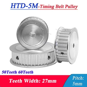 HTD-5M 50T 60T Timing Belt Pulley Pitch 5mm AF-type Synchronous Wheel Width 27mm - Picture 1 of 7