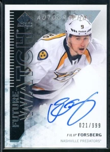 2013-14 SP Authentic Future Watch #269 Filip Forsberg Autographs RC 021/999 - Picture 1 of 2
