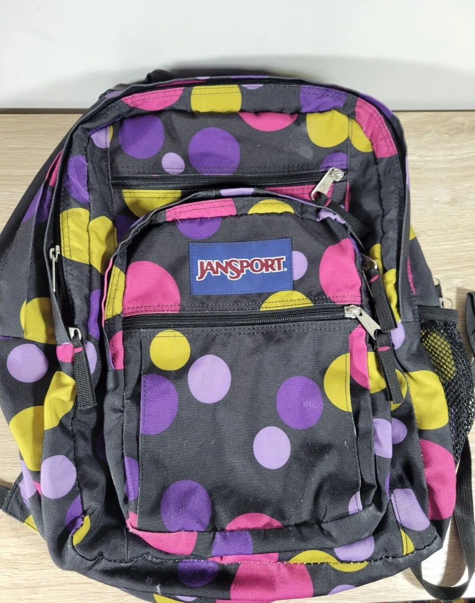 Jansport Backpack With Laptop JanSport Right Pack Backpack - Gold Polka Dot  Design With 15" Laptop Sleeve Mochila Para Nias
