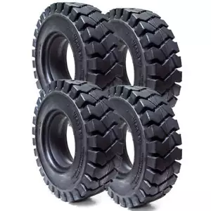 4PK 21x8-9 21x8x9 Solid Flat Proof Forklift Forklift Tire 2189 - Picture 1 of 4