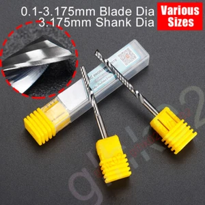 1-4mm MDF Carbide Flat Nose End Mill Cutter Single Flute CNC Router Bits 3.175mm - Picture 1 of 32