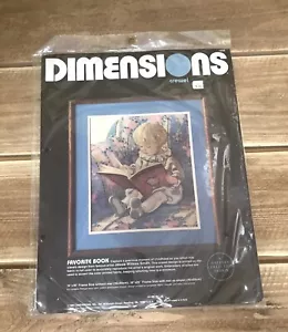Dimensions Cross Stitch Kit Favorite Book 1296 Crewel Gallery Collection VTG 85 - Picture 1 of 4