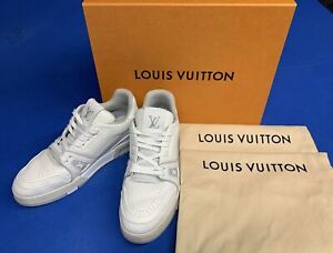 Louis Vuitton #54 Trainers Signature White W/ Box and Bags | Size 9 US Mens