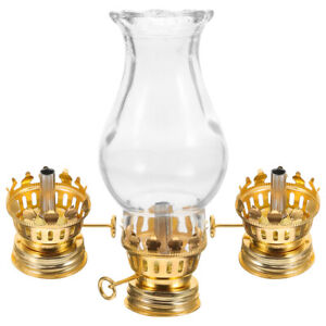 Oil Burners Kerosene Lamp Replacement Glass Shade Household Holder