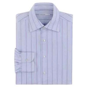 ALEXANDER McQUEEN S/S 1995 Striped Crosshatch Button Front Men's Dress Shirt  - Picture 1 of 9