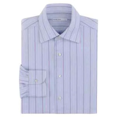 ALEXANDER McQUEEN S/S 1995 Striped Crosshatch Button Front Men's Dress Shirt  - Image 1 of 4