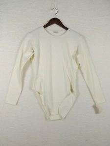 Vtg George Marciano Cream Snap Crotch Bodysuit Size M Women’s NEW old stock - Picture 1 of 6
