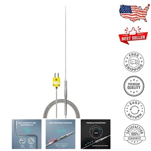 Professional K-Type Inconel 600 Thermocouple Probe, Unmatched Temperature Range - Picture 1 of 7
