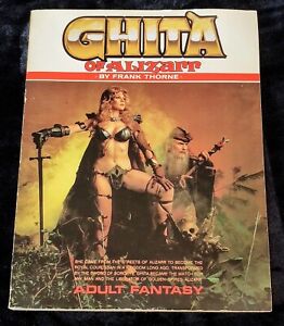 GHITA of ALIZARR by Frank Thorne Adult Fantasy Graphic Novel Comic Blue Dolphin