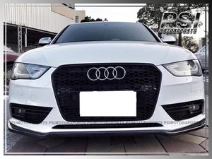 P Type CF Carbon Fiber Front Lip fit Audi A4 B8.5 2013-2015 Facelift Model Only - Picture 1 of 3