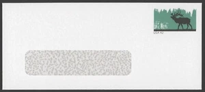 2008 Scott #U663 42c Elk,  #9 Windowed Stamped Envelope - Mint - Ashton/Potter - Picture 1 of 2
