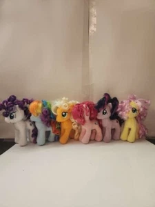 My Little Pony Friendship Is Magic TY 7” Plush Lot Of 6 Pony’s Nice Hair 🔥 - Picture 1 of 10