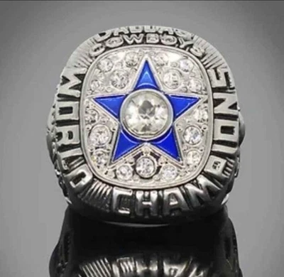Anillo de campeonato del Super Bowl Roger Staubach 1971 de los Dallas Cowboys Foto 1 de 3