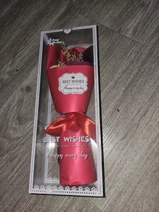 Artificial Small bouquet ๐ Red Mothers Day Bday Gift ๐ Lights Up - Picture 1 of 1