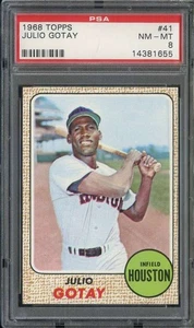 1968 TOPPS #41 JULIO GOTAY PSA 8 ASTROS *B68015 - Picture 1 of 2
