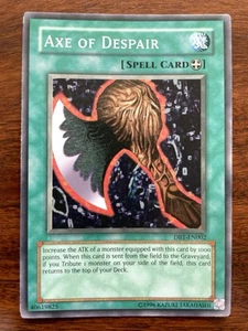 Yu-Gi-Oh! Axe of Despair DB1-EN002 Rare – Equip Spell – Lightly Played - Picture 1 of 3