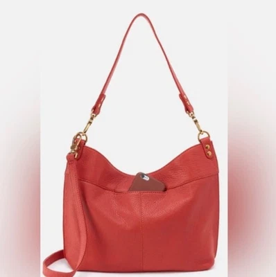 Bolso Bandolera/Hombro Convertible HOBO “Pier” Cuero Nobuck! Siena/naranja Foto 1 de 4