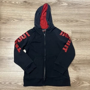 Tapout Boy’s Black “Tapout” Signature Zip-Up Hoodie Jacket Size 8 (A41) - Picture 1 of 5