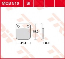 Brake lining for Beeline Memory 50 classic year 2018 TRW Lucas MCB510