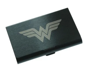 Wonder Woman Symbol Slim Stainless Steel Business Men Credit Card Holder Wallet - Picture 1 of 7