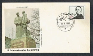 1965 GERMANY FDC. ADOLPH KOLPING. VERY FINE. - Picture 1 of 1