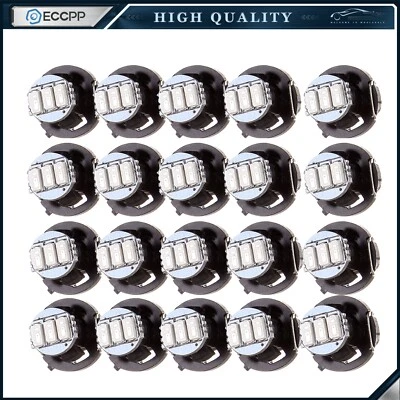 20X T4/T4.2 Red Neo Wedge LED Bulbs 3-3014-SMD A/C Climate Control Light 12V - Image 1 of 4
