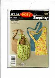 Simplicity E2335 Sewing pattern HANDBAGS, CROSSBODY PURSE Uncut - Picture 1 of 2
