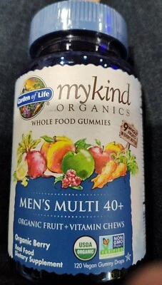 Garden of Life Mykind Organics Men's 40+ Gummy Multi Berry 120pcs Exp 04/2026 - Image 1 of 4