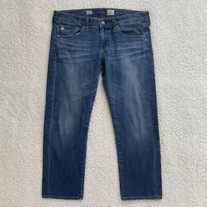 Adriano Goldschmied AG Women's Tomboy Crop Size 28 Relaxed Straight Blue Jeans - Picture 1 of 9