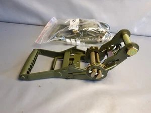 1 neue Profi Spanngurtratsche Spanner Spanngurt Spanset Schweden 55mm Bundeswehr - Picture 1 of 4
