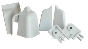Kimono Kit Alzatine 2 Terminali Angolare Spigolo Angolo 90° Accessori Grigio - Imagen 1 de 5