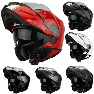G-Mac Glide Evo Modular Sun Visor Flip Up Front Motorcycle Helmet - Picture 1 of 86