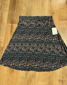 LuLaRoe Azure Skirt, Size 2XL (NWT GOOB Clearance Geometric Black Blue) - Picture 1 of 5